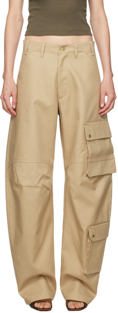 DARKPARK Beige Rose Cargo Pants Cover