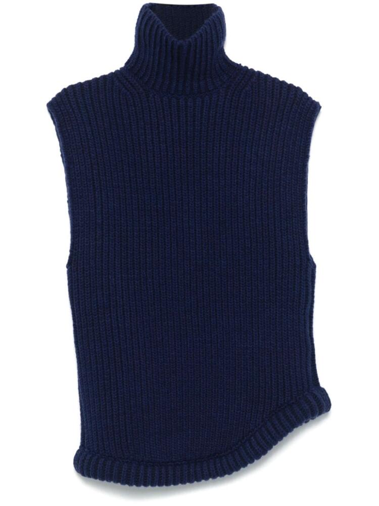 Victoria Beckham high neck sleeveless sweater - Blue Cover