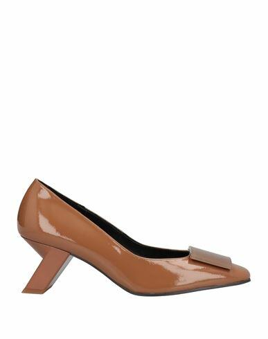 Daniele Ancarani Woman Pumps Brown Soft Leather Cover