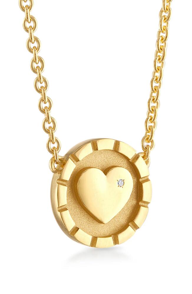 Pamela Zamore Love Diamond Pendant Necklace in Gold Cover