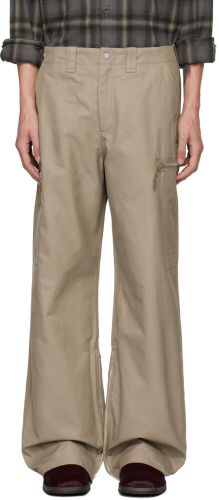 OUR LEGACY Beige Tactical Cargo Pants Cover