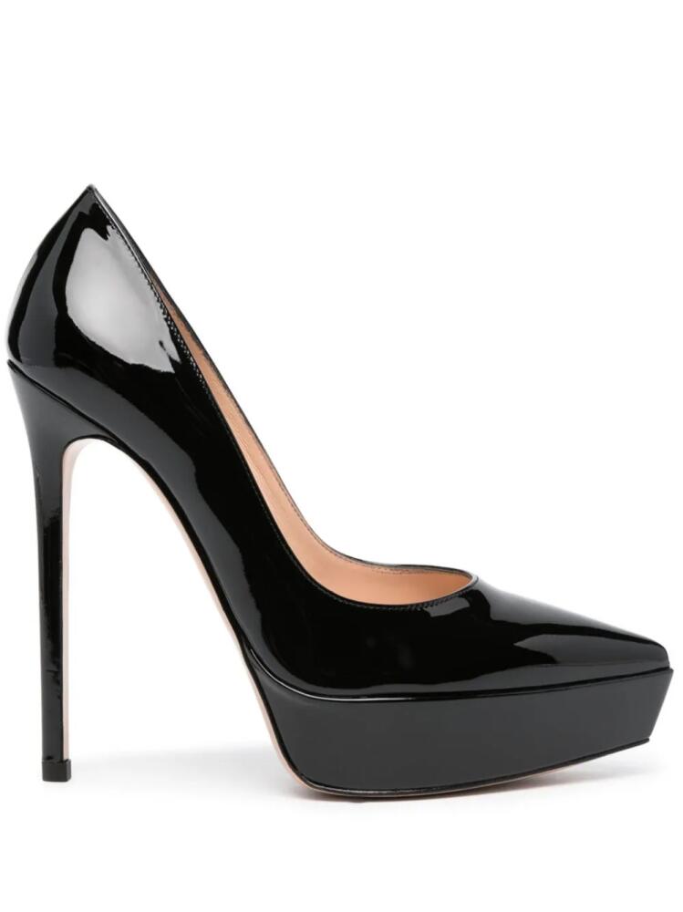 Gianvito Rossi 135mm patent leather pumps - Black Cover