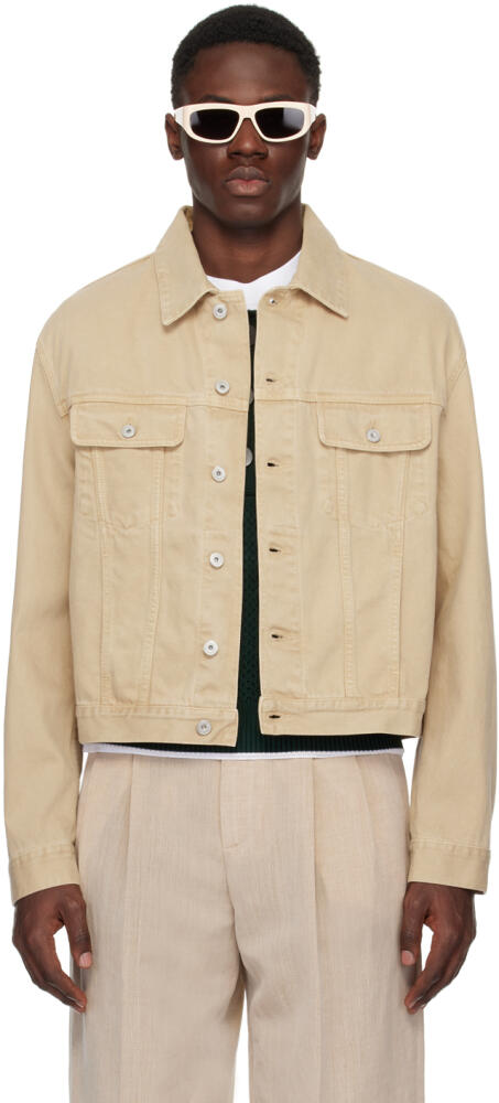 JACQUEMUS Tan Les Classiques 'La Veste de-Nîmes' Denim Jacket Cover