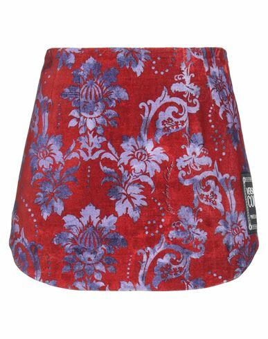 Versace Jeans Couture Woman Mini skirt Red Cotton Cover