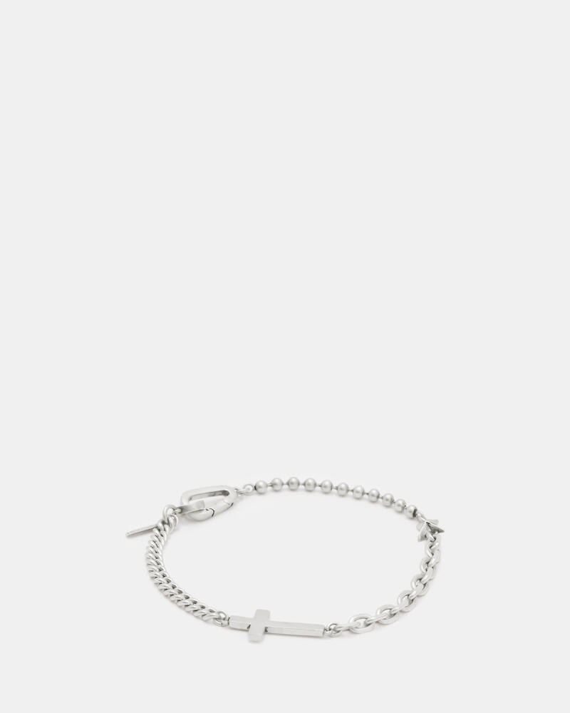 AllSaints Layden Mixed Chain Cross Bracelet Cover