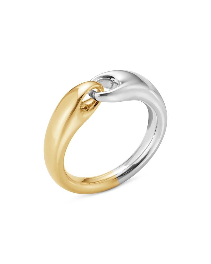 Georg Jensen Reflect Two-Tone Small Link Ring Cover