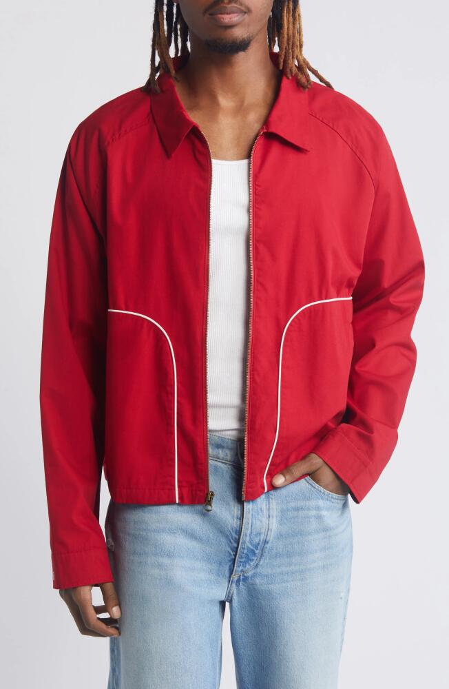 Elwood Western Vented Poplin Jacket in Fire Cover