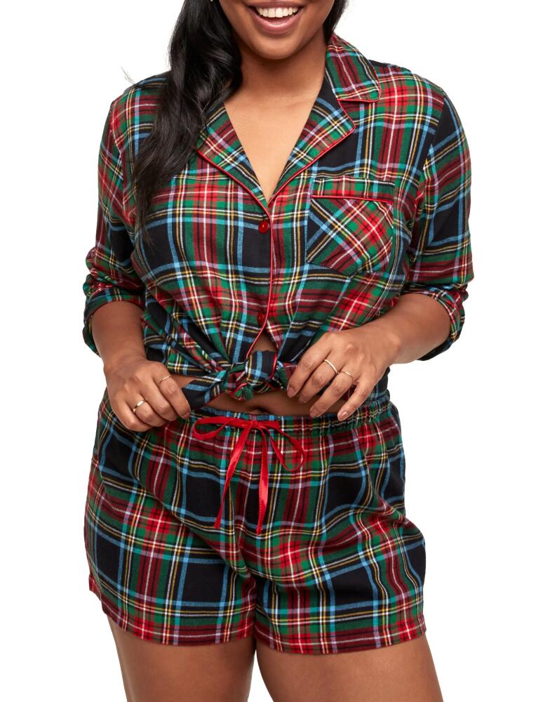 Adore Me Maggie Pajama Set in Plaid Black Cover