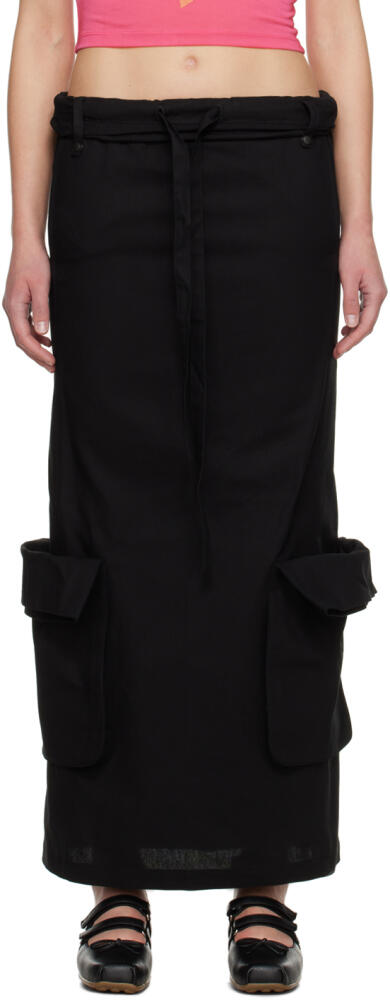 OPEN YY SSENSE Exclusive Black Maxi Skirt Cover