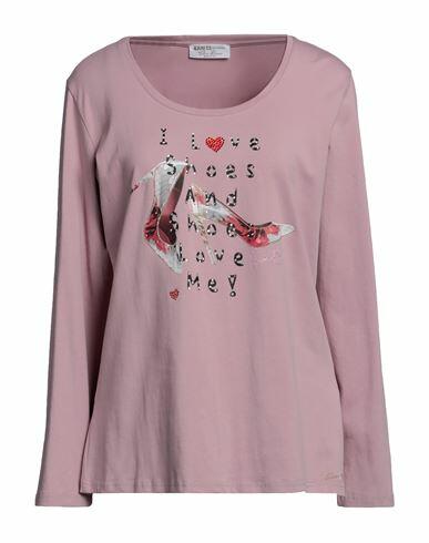 Ean 13 Woman T-shirt Pastel pink Cotton, Elastane Cover