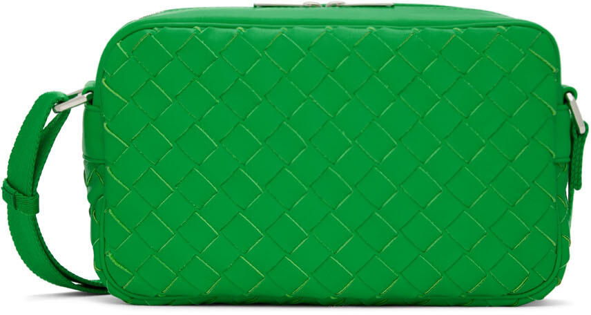 Bottega Veneta Green Classic Intrecciato Messenger Bag Cover