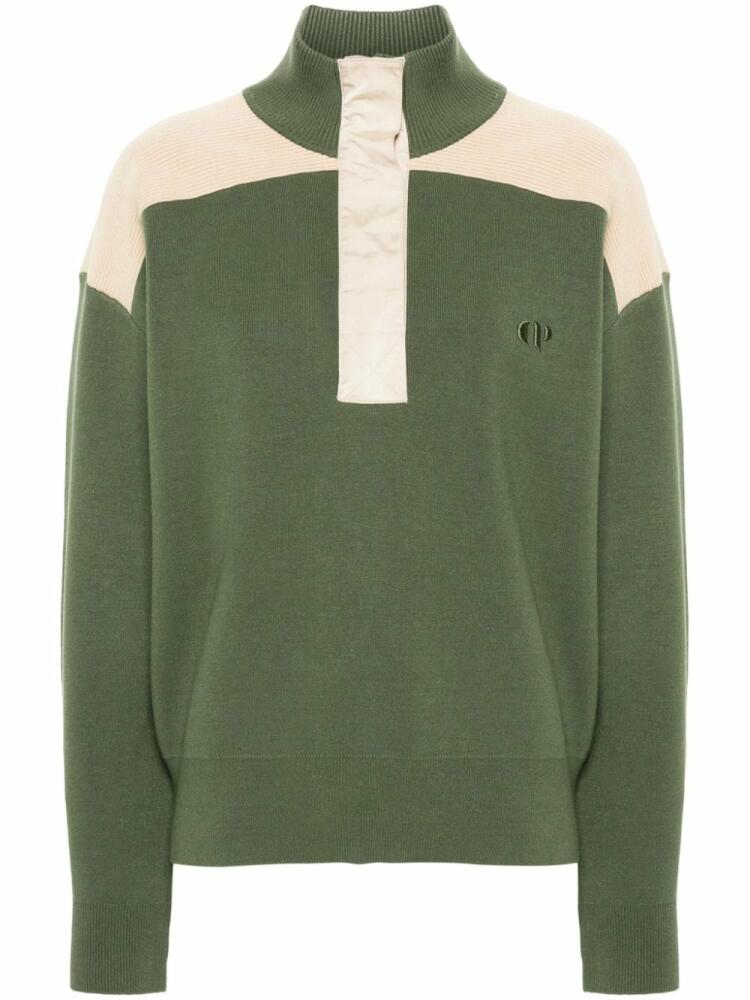 Claudie Pierlot logo-embroidered jumper - Green Cover