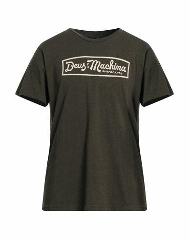 Deus Ex Machina Man T-shirt Military green Organic cotton Cover