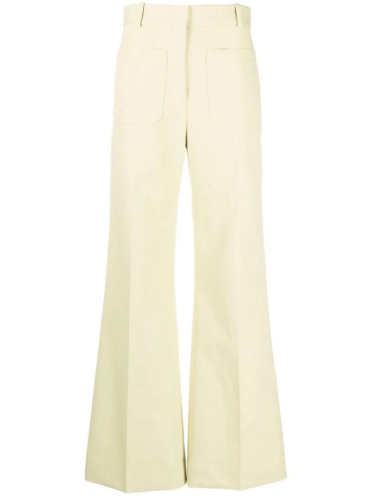 Victoria Beckham Alina tailored flared trousers - Green Cover