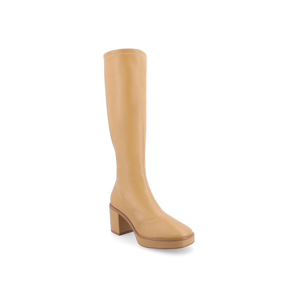 Journee Collection Alondra Platform Boot | Women's | Tan Cover