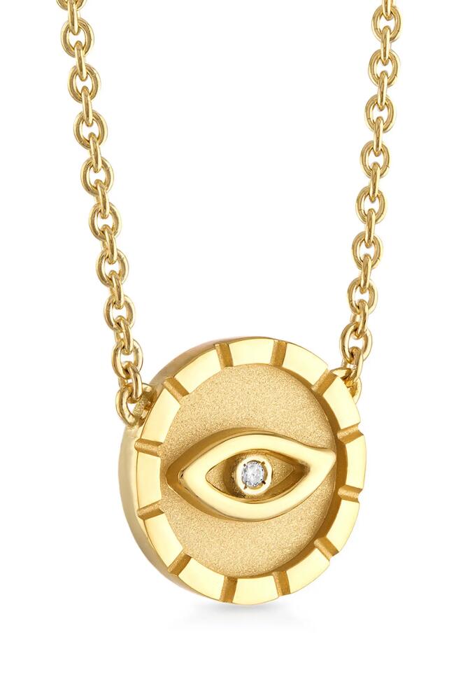 Pamela Zamore Protection Diamond Evil Eye Pendant Necklace in Gold Cover