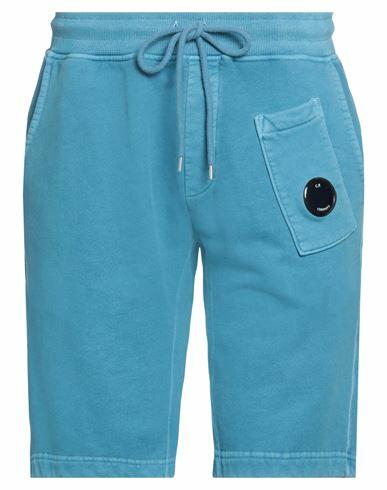 C. p. Company Man Shorts & Bermuda Shorts Azure Cotton Cover