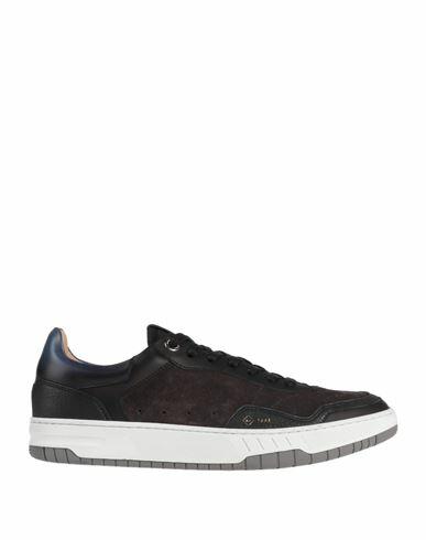 Dunhill Man Sneakers Midnight blue Soft Leather, Textile fibers Cover