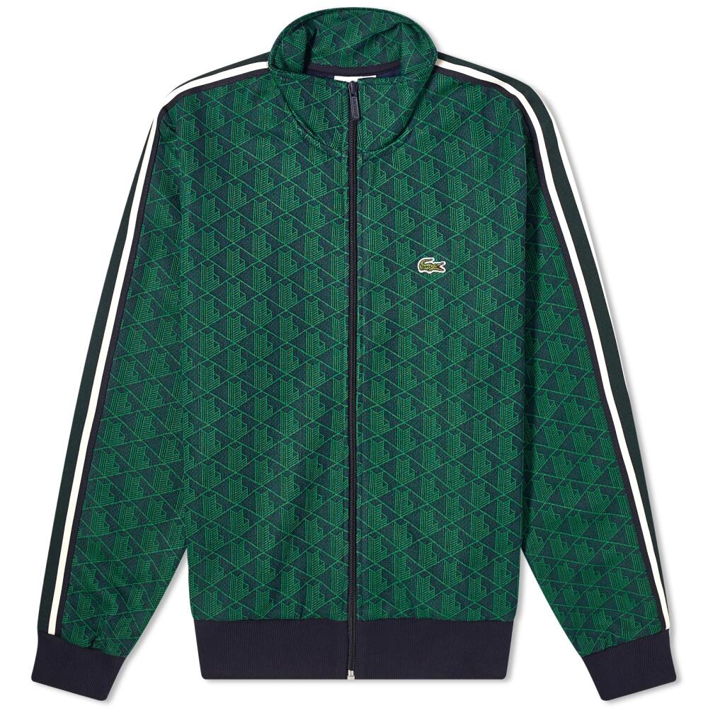 Lacoste Men's Monogram Track Jacket in Navy Blue/Sorrel Cover