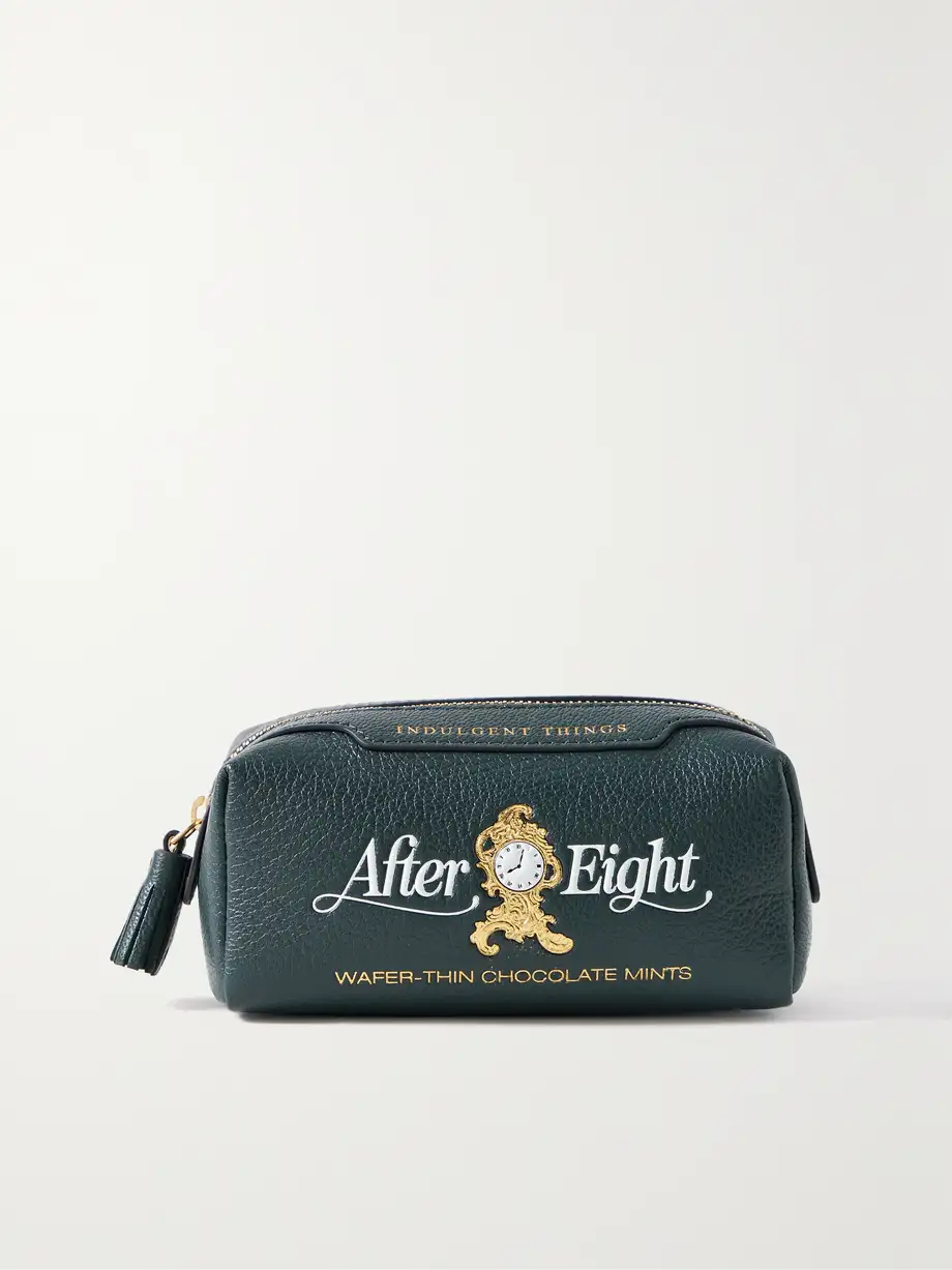 Anya Hindmarch - After Eight Indulgent Things Printed Leather Cosmetics Case - Green Cover