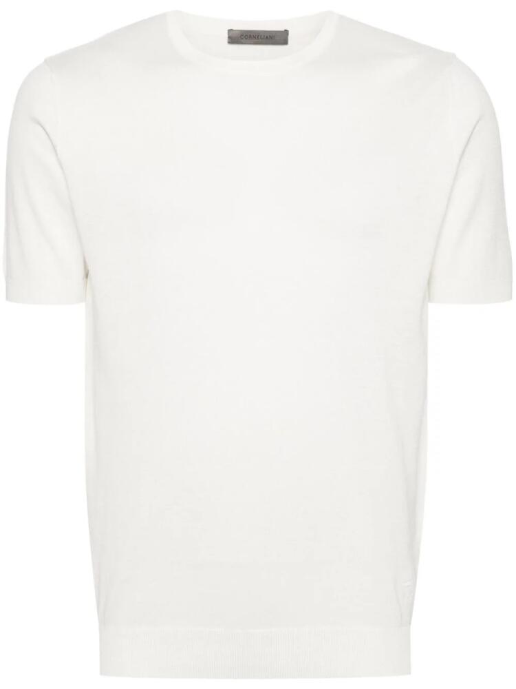 Corneliani fine-knit T-shirt - White Cover