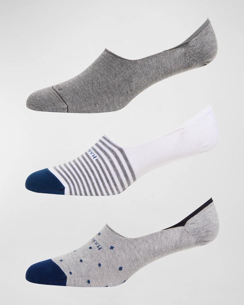 Marcoliani Men's 3-Pack Invisible Socks Cover