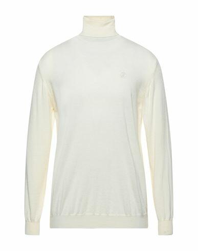 Roberto Cavalli Man Turtleneck Ivory Wool, Acrylic Cover