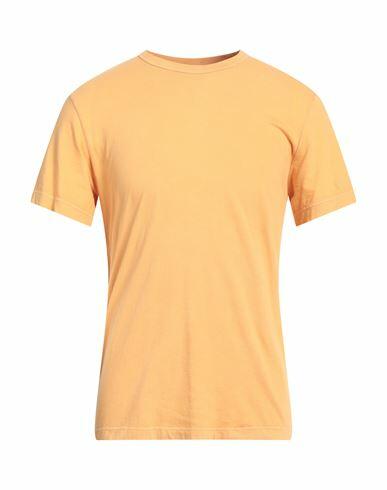 James Perse Man T-shirt Ocher Cotton Cover