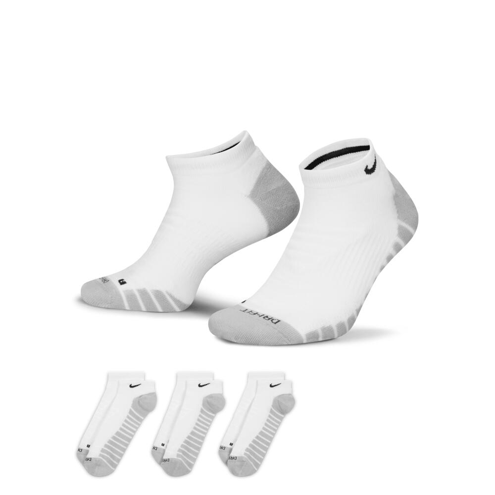 Nike Unisex Everyday Max Cushioned Training No-Show Socks (3 Pairs) in White Cover