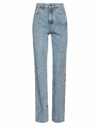 Khaite Woman Jeans Blue Cotton, Pre-consumer recycled cotton Cover