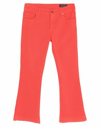 Avantgar Denim By European Culture Woman Pants Coral Cotton, Polyester, Elastane Cover