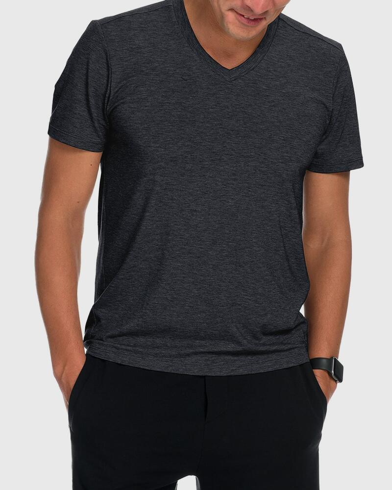 Fisher + Baker Men's Mission V-Neck Performance T-Shirt Cover