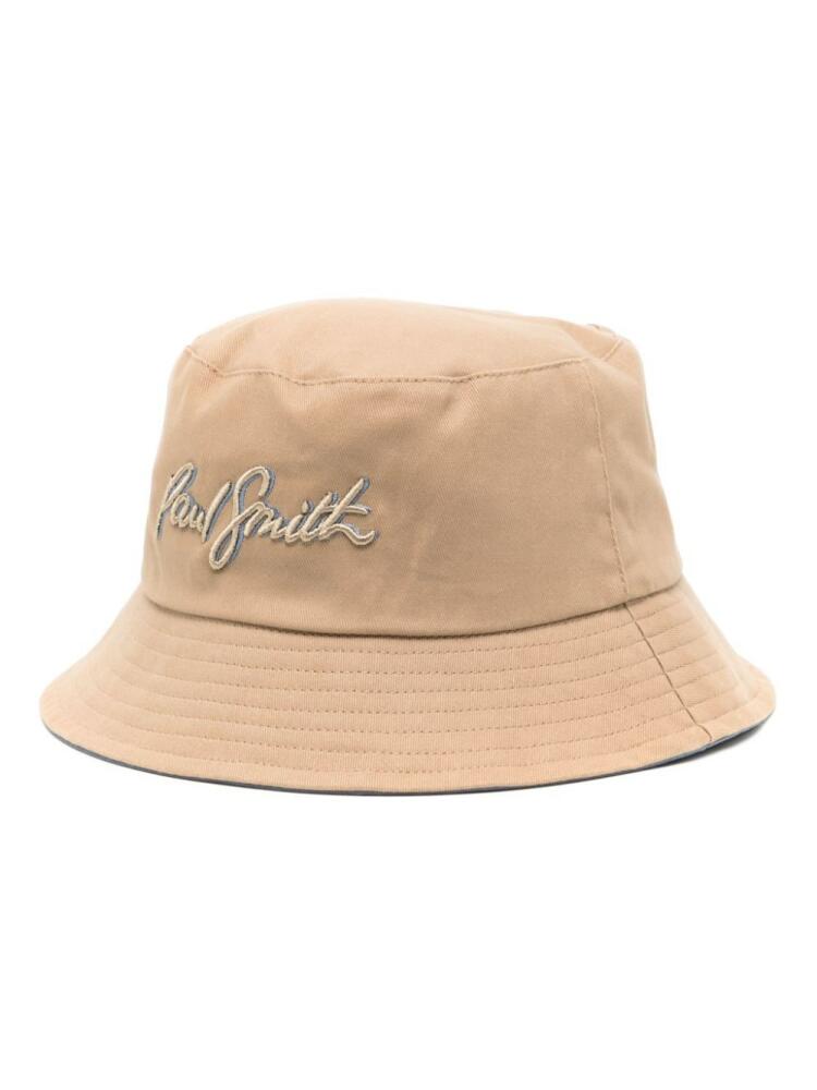 Paul Smith Shadow Logo cotton bucket hat - Brown Cover