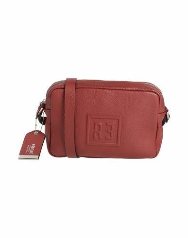 Rǝbelle Woman Cross-body bag Brick red Cow leather Cover