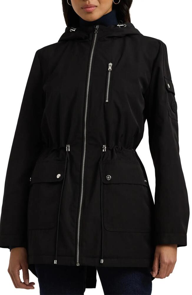 Lauren Ralph Lauren Raincoat with Hood & Removable Quilted Bib in Black Cover