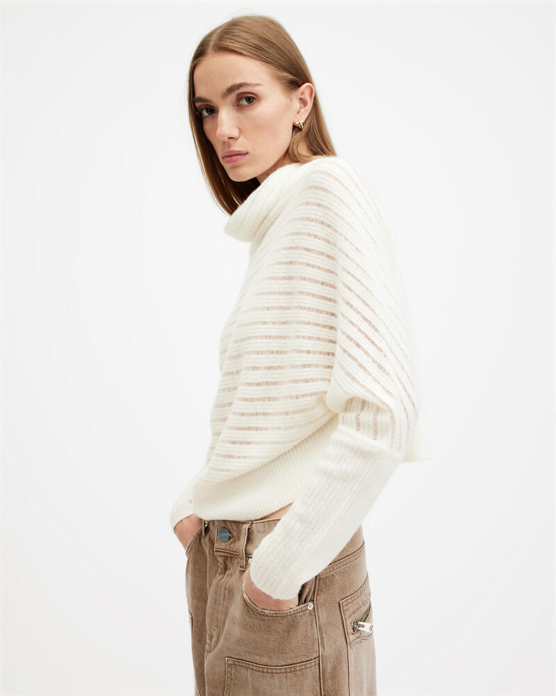 AllSaints Ridley Laddered Relaxed Fit Sweater Cover