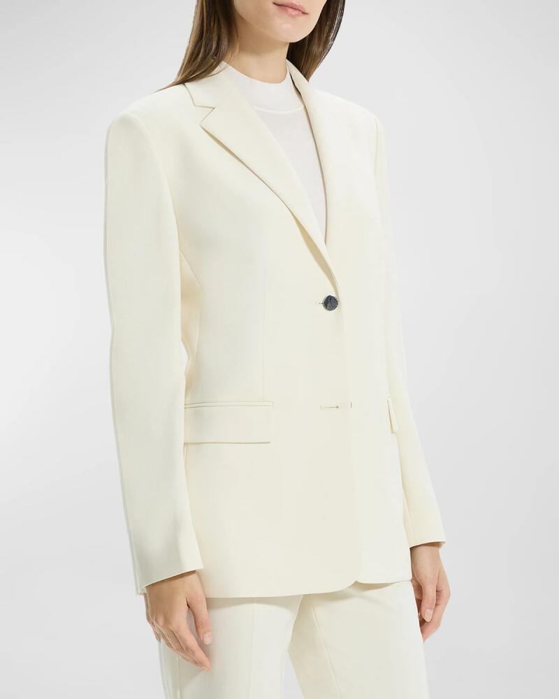 Theory Admiral Crepe Relaxed Blazer Jacket Cover