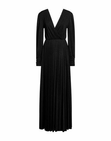 Soallure Woman Maxi dress Black Viscose, Polyamide, Metallic fiber, Elastane Cover