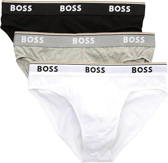 BOSS 3-Pack Brief Power (White/Grey/Black) Men's Underwear Cover