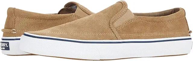 Sperry Striper II Twin Gore Perf Suede (Taupe) Men's Shoes Cover