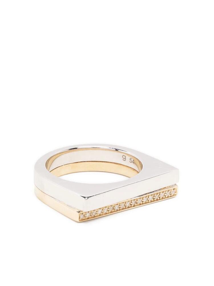 Tom Wood duo embellished rings - Gold Cover