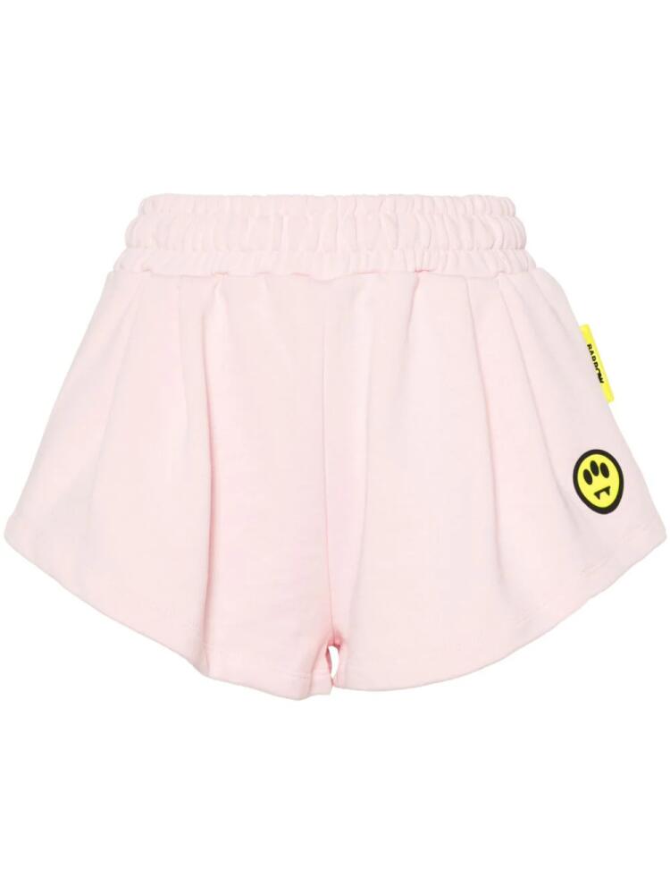 BARROW logo-print cotton shorts - Pink Cover