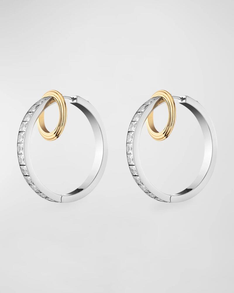 DEMARSON Isla Two-Tone Double Hoop Earrings Cover