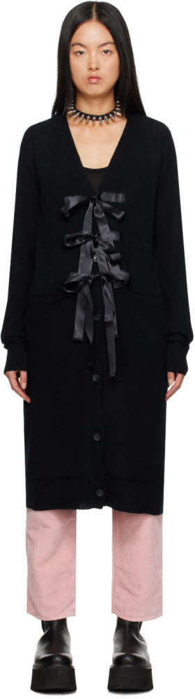 R13 Black Tape Tie Cardigan Cover