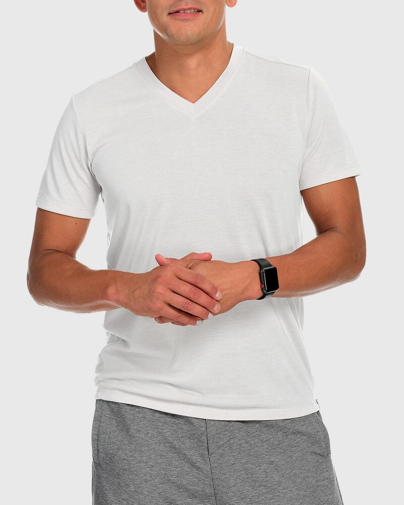 Fisher + Baker Men's Mission V-Neck Performance T-Shirt Cover