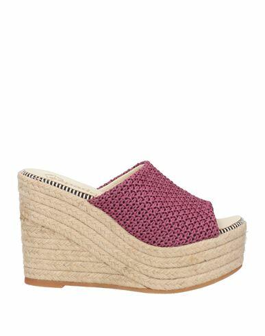 Espadrilles Woman Espadrilles Mauve Textile fibers Cover