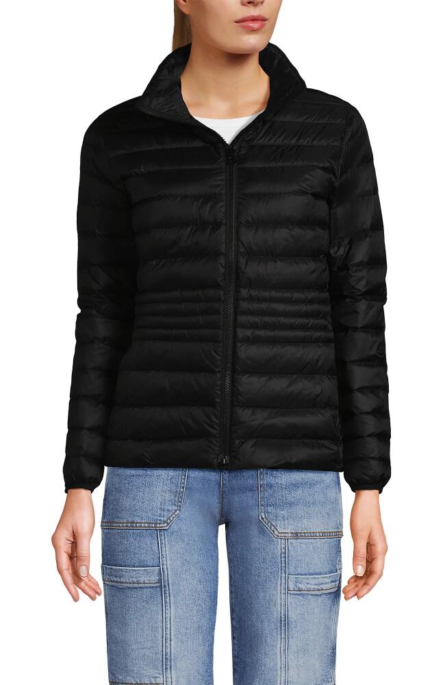 Lands' End Wanderweight Ultralight Packable Down Jacket in Black Cover