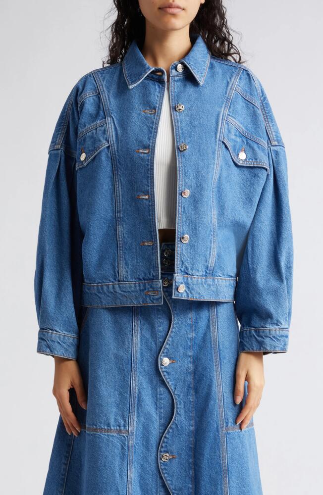 FARM Rio Oversize Denim Trucker Jacket Cover