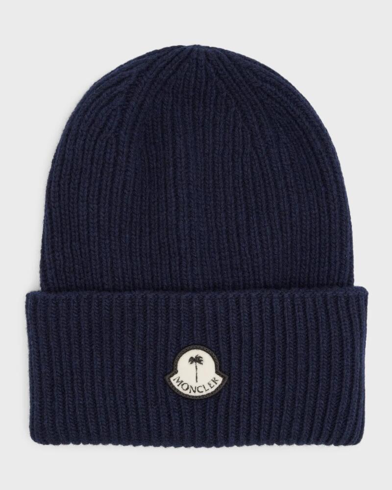 Moncler Genius Moncler x Palm Angels Men's Colorblock Wool Beanie Cover