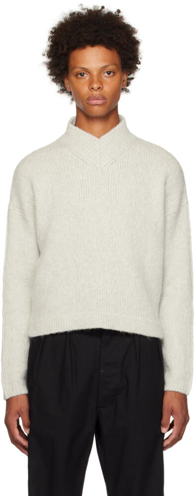 GAUCHERE Gray Cropped Sweater Cover